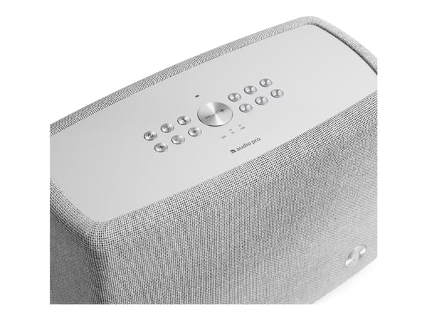 Audio Pro A15 - Høyttaler - trådløs - Bluetooth, IEEE 802.11b/g/n/ac - toveis - lysegrå
