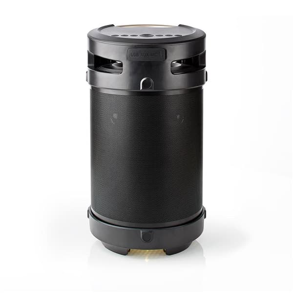 Nedis Bluetooth® Party Boombox | 3.5 timmar | 4.1 | 210 W | Uppspelning av media: AUX / USB | IPX5 | Synkroniseringsbar | Bärhandtag | Festljus | Silv
