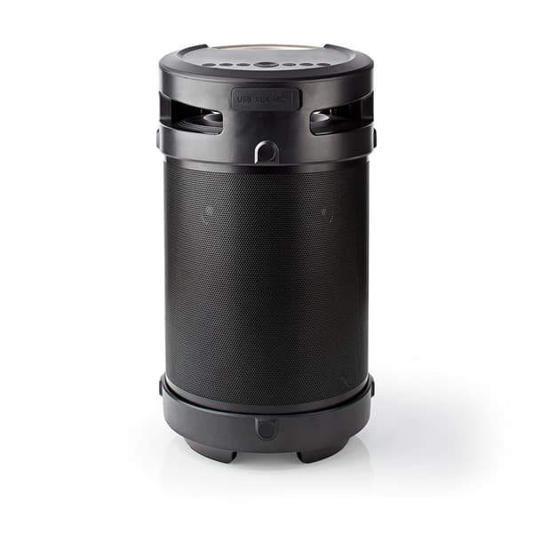 Nedis Bluetooth® Party Boombox | 3.5 timmar | 4.1 | 210 W | Uppspelning av media: AUX / USB | IPX5 | Synkroniseringsbar | Bärhandtag | Festljus | Silv