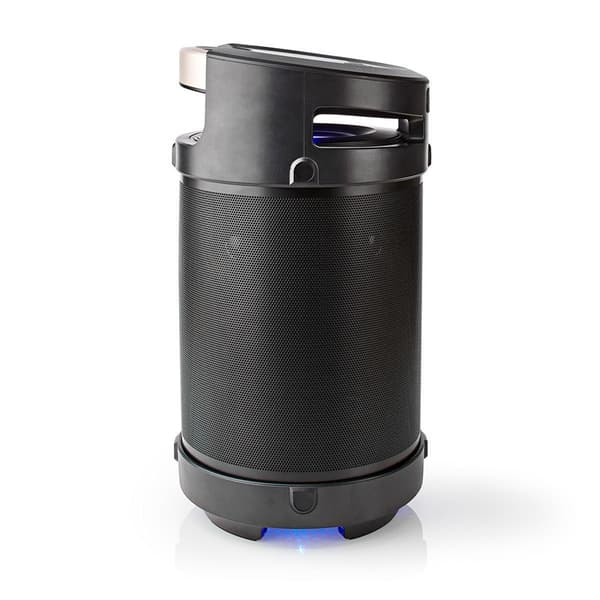 Nedis Bluetooth® Party Boombox | 3.5 timmar | 4.1 | 210 W | Uppspelning av media: AUX / USB | IPX5 | Synkroniseringsbar | Bärhandtag | Festljus | Silv