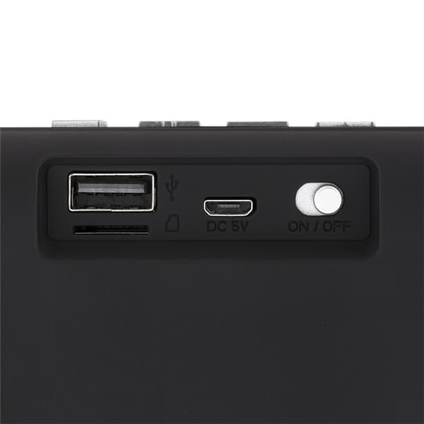 STREETZ Portable Bluetooth speaker, USB/TF/AUX/FM/handsfree, black