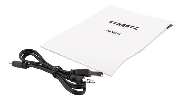 STREETZ Portable Bluetooth speaker, USB/TF/AUX/FM/handsfree, black