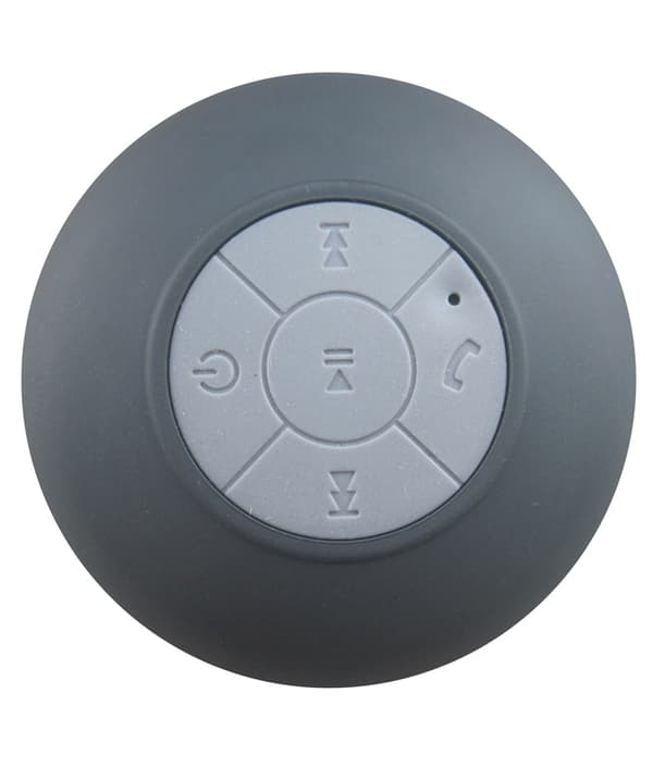 Vanntett Bluetooth-høyttaler med sugekopp (svart)