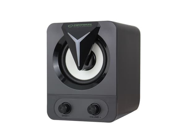 Esperanza EGS107 højttalere 2.1 USB LED 5 W Sort