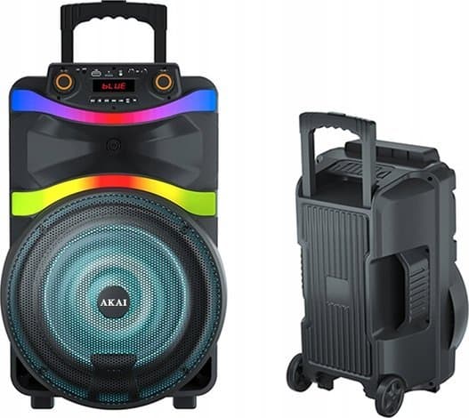 Aiwa speaker BT party speaker on wheels with built-in AKAI ABTS-X4 battery