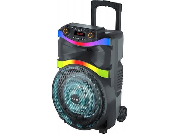 Aiwa speaker BT party speaker on wheels with built-in AKAI ABTS-X4 battery
