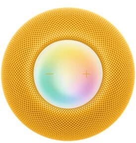 Apple HomePod mini, Apple Siri, Pyöreä, Keltainen, Koko alue, Kosketus, Apple Music, TuneIn