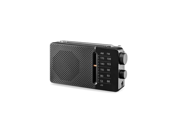 Sangean SR-36, Portable, AM, FM, 8 O, 6.35 mm (0.25"), Black, Alkaline