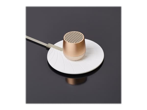 Lexon MINO+ ALU - Høyttaler - for bærbar bruk - trådløs - Bluetooth - 3 watt - bløt gullfarge