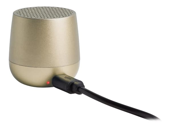 Lexon MINO+ ALU - Högtalare - för bärbar användning - trådlös - Bluetooth - 3 Watt - mjukt guld