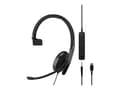 Miniatyrbilde 2 av 5: EPOS ADAPT 135T USB-C II - ADAPT 100 Series - hodesett - on-ear - kablet - 3,5 mm jakk, USB-C - svart - Certified for Microsoft Teams, Optimert for U
