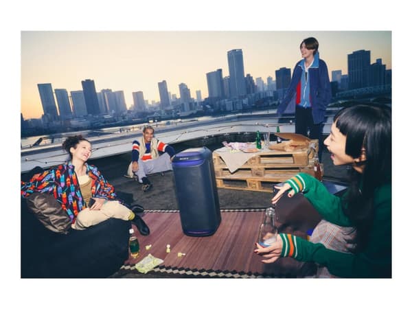 Sony SRS-XV800 - X-Series - partyhögtalare - för bärbar användning - trådlös - Bluetooth - Appkontrollerad - USB - 2-vägs Svart
