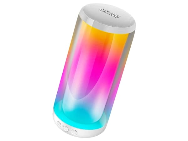 SVEN PS-265, 10 W, 120 - 20000 hz, Kabel & Trådlös, USB Type-C, Bärbar monohögtalare, Vit