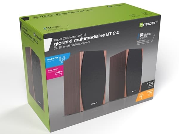 Tracer-kaiuttimet 2.0 Charleston 10W bluetooth TRAGLO47194