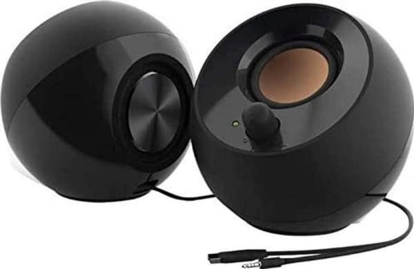 Creative Labs Pebble, 2.0 kanaler, Kabel, 4,4 W, 100 - 17000 hz, Svart
