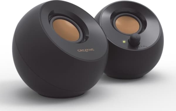 Creative Labs Pebble, 2.0 kanaler, Kabel, 4,4 W, 100 - 17000 hz, Svart