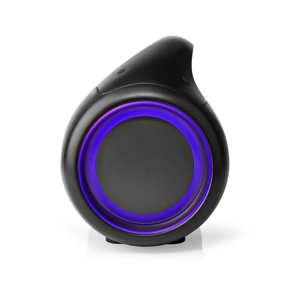 Nedis Bluetooth® Party Boombox | 9.5 timer | 2.1 | 120 W | Media avspilling: AUX / USB | IPX5 | Linkable | Bære håndtak | Party lys | Sort
