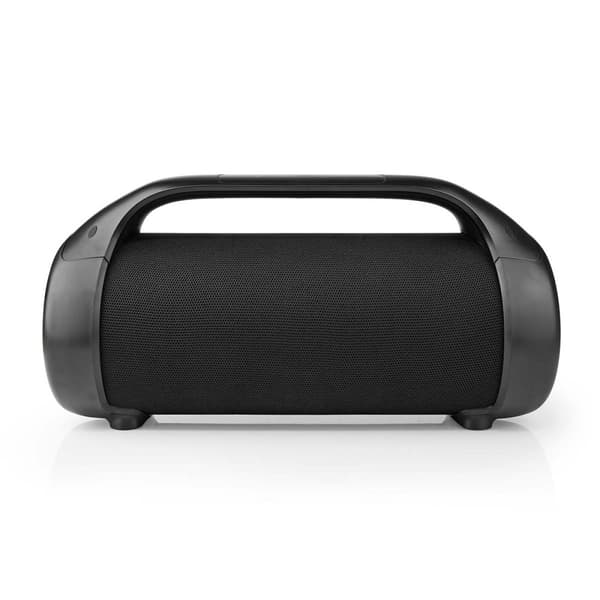 Nedis Bluetooth® Party Boombox | 9.5 timer | 2.1 | 120 W | Media avspilling: AUX / USB | IPX5 | Linkable | Bære håndtak | Party lys | Sort