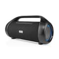 Miniatyrbilde 6 av 11: Nedis Bluetooth® Party Boombox | 9.5 timer | 2.1 | 120 W | Media avspilling: AUX / USB | IPX5 | Linkable | Bære håndtak | Party lys | Sort