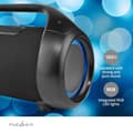 Miniatyrbilde 11 av 11: Nedis Bluetooth® Party Boombox | 9.5 timer | 2.1 | 120 W | Media avspilling: AUX / USB | IPX5 | Linkable | Bære håndtak | Party lys | Sort