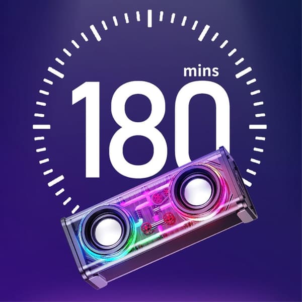 Bluetooth 5.3 Dual Horn RGB Light Trådlös subwoofer Högtalare