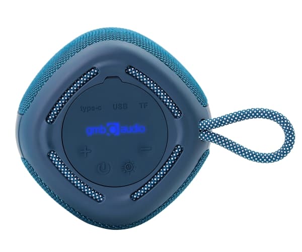 GMB Audio SPK-BT-LED-03 - Högtalare - för bärbar användning - trådlös - Bluetooth 5.1 - 5 Watt - blå