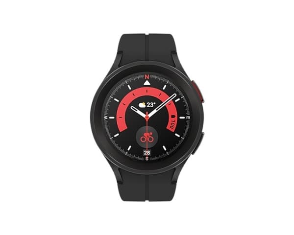 Samsung Galaxy Watch5 Pro - 45 mm - titangrå - smartklokke - display 1.4" - 16 GB - LTE, NFC, Wi-Fi, Bluetooth - 4G - 46.5 g
