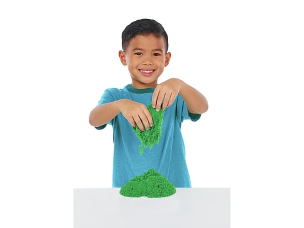 Kinetic Sand Sandbox Set Green, Lasten taikahiekka, 3 vuosi/vuosia, Myrkytön, Vihreä