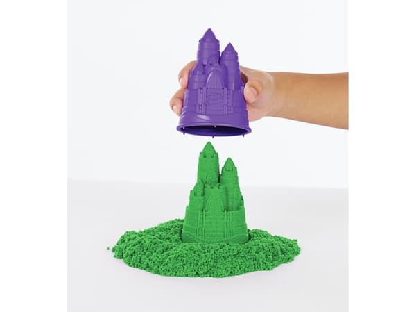 Kinetic Sand Sandbox Set Green, Lasten taikahiekka, 3 vuosi/vuosia, Myrkytön, Vihreä