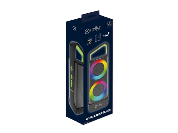 Celly GROOVERGBBK, 5,1 cm, 10 W, 2 O, Langaton, 10 m, USB Type-C