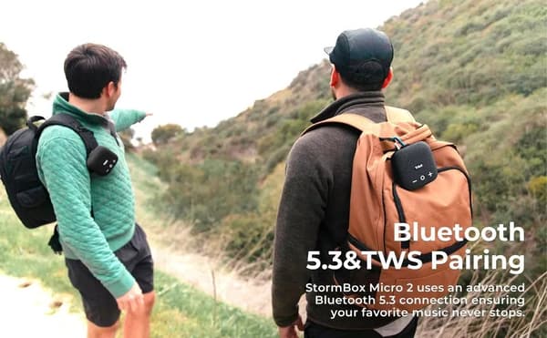 Tribit | StormBox Micro 2 - Kaiutin - kannettavaan käyttöön - langaton - Bluetooth - Sininen