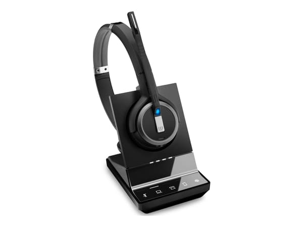 EPOS IMPACT SDW 5066T - Headsetsystem - på örat - DECT - trådlös, kabelansluten - svart - Certifierad för Microsoft-teams, Optimerad för UC