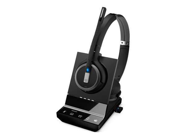 EPOS IMPACT SDW 5066T - Headsetsystem - på örat - DECT - trådlös, kabelansluten - svart - Certifierad för Microsoft-teams, Optimerad för UC