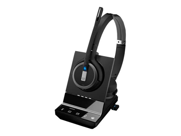 EPOS IMPACT SDW 5066T - Hodesettsystem - on-ear - DECT - trådløs, kablet - svart - Certified for Microsoft Teams, Optimert for UC