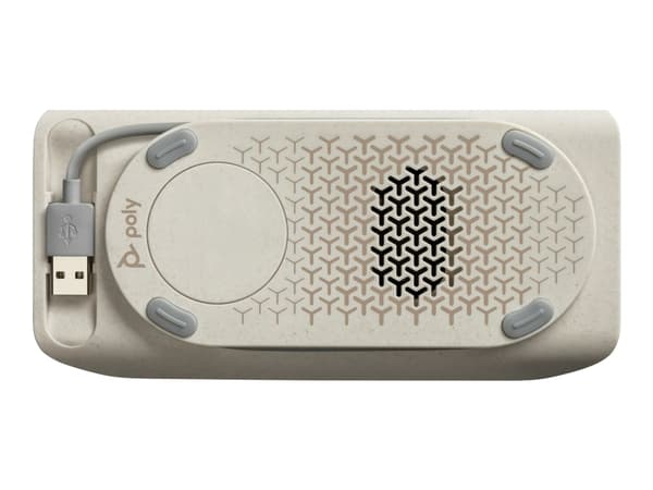 Poly Sync 20 - Smart høyttalertelefon - Bluetooth - kablet, trådløs - USB-A - sølv - Certified for Microsoft Teams