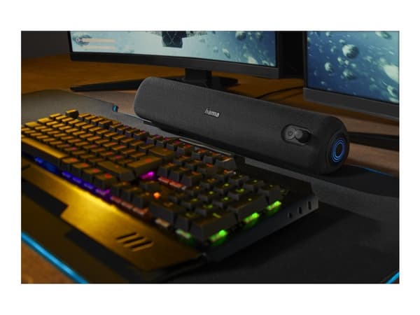 Hama PipeRoll 3.0, 20 W, Langaton, 10 m, USB Type-C, Kannettava stereokaiutin, Musta