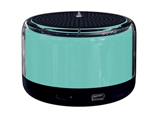 Denver BTP-103, 3 W, Trådlös, USB Type-C, Svart, Cylinder, Multi
