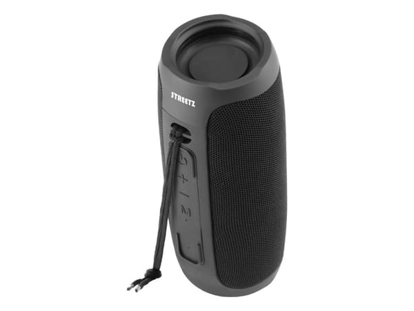 Streetz Kannettava Bluetooth-kaiutin, 2x10W, AUX, micro SD-liitäntä, musta / S350-BLK / 6612034