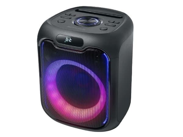 Muse M-1803 DJ, 150 W, Trådløs, USB Type-C, Party-høyttaler, Sort, Knapper Sort