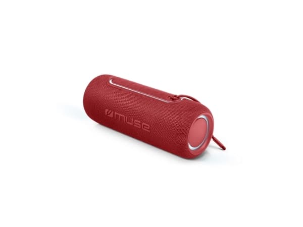 Muse M-780BTR, 20 W, Trådlös, 10 m, USB Type-C, Röd, Cylinder