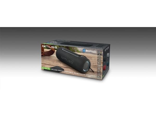 Muse M-780 BT, 20 W, langaton, 10 m, USB Type-C, musta, sylinteri