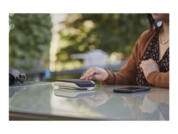 Poly Sync 20+ - Smart høyttalertelefon - Bluetooth - kablet, trådløs - USB-A - sølv, svart - Certified for Microsoft Teams, Zoom Certified