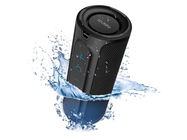 SVEN PS-300, 24 W, 12 W, 60 - 20000 Hz, langallinen ja langaton, USB Type-C, kannettava monokaiutin, kannettava mono-kaiutin musta