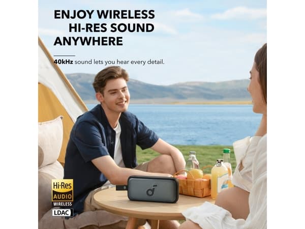 Soundcore Motion 300, 30 W, Trådlös, Bärbar stereohögtalare, Svart, Rektangel, Vattentät