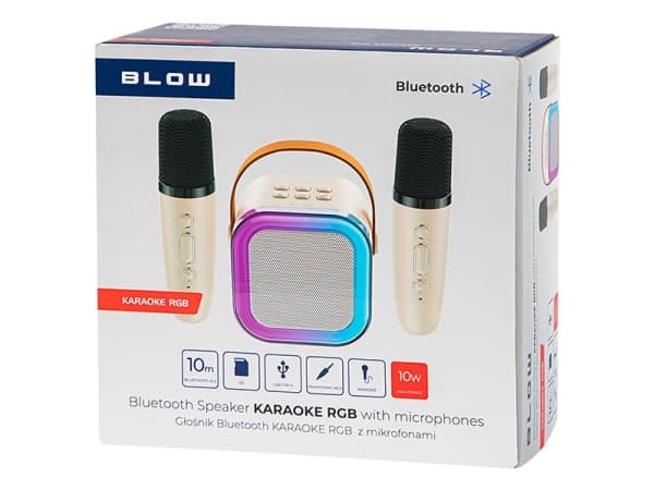 Bluetooth-kaiutin KARAOKE RGB 10W