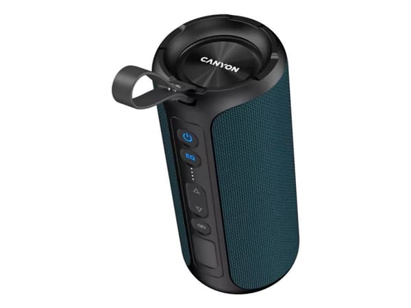 Canyon CNE-CBTSP15BK, 40 W, Trådlös, 10 m, Bärbar stereohögtalare, Blå, Cylinder Blå
