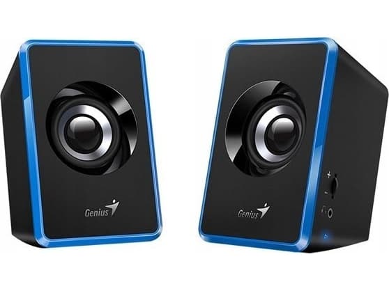 Tietokonekaiuttimet Genius głośniki SP-U125, 2.0, 3W, sininen, äänenvoimakkuuden säätö, 3.5mm liitin (USB), 150Hz-20kHz