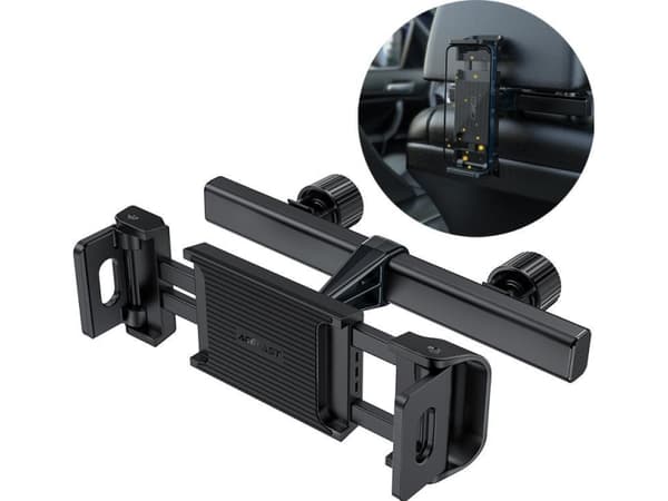 Acefast Acefast auton niskatuen pidike puhelimelle ja tabletille (135-230mm leveä) musta (D8 musta)
