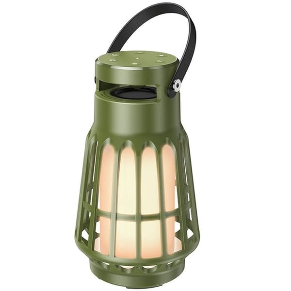 Hoco Trådlös Högtalare Bluetooth Med Camping Ficklampa - Grön