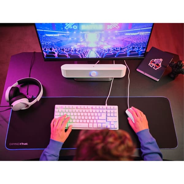 Trust Trådlös Högtalare Throne RGB - Vit